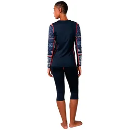 KARI TRAA Lilja Langarm-baselayer - Dark Navy Blue - S