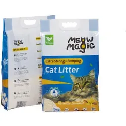 Meowmagic Pflanzenbasierte Tofu-Katzenstreu Extra Stark Klumpend Geruchskontrolle 5kg Hergestellt in Großbrita