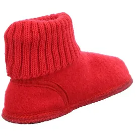 HAFLINGER Hüttenschuh Karl Filzpantoffel mit Kragen Hausschuh rot 42 - 42
