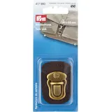 Prym 417980 Steckschloss zum Annähen braun