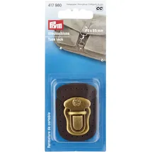 Prym 417980 Steckschloss zum Annähen braun