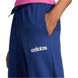 adidas Essentials Linear French Terry Cuffed Joggers Dark Blue / White XS
