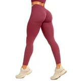 SMILODOX Leggings Amaze Pro Bordeaux rot XS