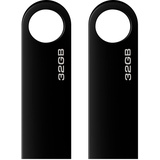 USB Stick 32gb,2 Stück Mini USB-Sticks 32gb mit Schlüsselanhänger Speicherstick USB 2.0 Flash Drive USB-Flash-Laufwerk 32 GB (Wasserfest)