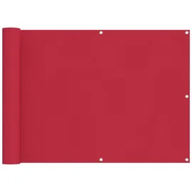 vidaXL Balkon-Sichtschutz 75 x 500 cm Bordeauxrot Polyester