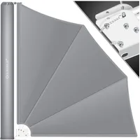 Kesser Balkonfächer 140 x 140 cm Hellgrau witterungsbeständig