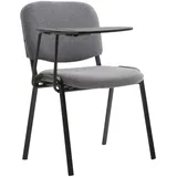 CLP Stuhl Ken mit Klapptisch Stoff grau