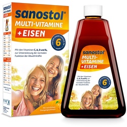 Sanostol plus Eisen mit 9 wichtigen Vitaminen und Eisen