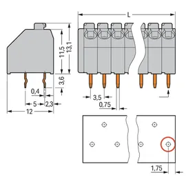 WAGO GmbH Co. KG Leiterplattenklemme 250-210
