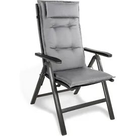 ASPERO Hochlehner Auflage 6 St. 40 x 40 x 5 cm grau
