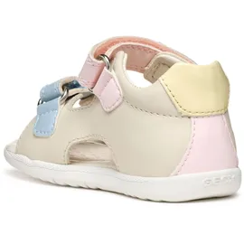 GEOX Baby-Mädchen B MACCHIA Gir Sandal, Lt Ivory/Lt Yellow, 21 EU