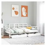vidaXL Tagesbett 90 x 190 cm Weiß