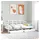 vidaXL Tagesbett 90 x 190 cm Weiß