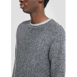 QS Pullover aus Melangegarn Grau L