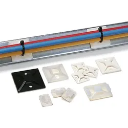 100St. Hellermann Tyton MB5A-PA66-WH-C1 Klebesockel MB5A Natur 151-28529