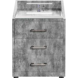 ed exciting design Nachtkonsole Moon, mit LED-Beleuchtung und USB-Anschluss & USB-C-Anschluss