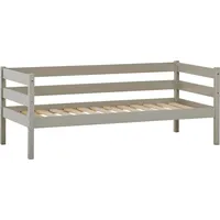 Hoppekids Einzelbett »ECO Comfort Kinderbett, Kiefer Massivholz, Jugendbett inkl. Rollrost«, 70x160 cm, wahlweise in verschieden Farben/ Matratze/ Absturzsicherung, grau