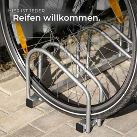 Tectake Fahrradständer Silber