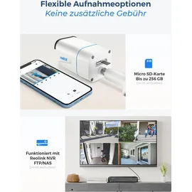 Reolink 4K PoE Überwachungskamera Aussen, Spotlight, Farbige Nachtsicht,