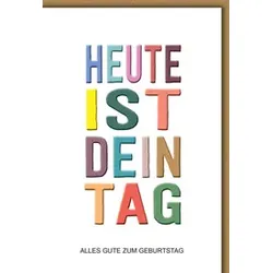 Geburtstagskarte 512604 Schrift