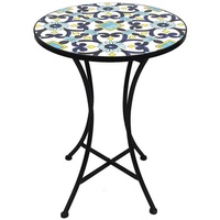 Mojawo Mosaik Mosaiktisch Gartentisch Bistrotisch Tisch Ø 60 x 70 cm