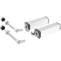 Locinox Locinox, Torband mit Feder für Gartentore SWING40, f. Vierkantrohr, Länge 130 mm, silber