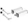 Locinox Locinox, Torband mit Feder für Gartentore SWING40, f. Vierkantrohr, Länge 130 mm, silber