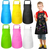 Verstellbare Kinderschürzen Für Jungen/mädchen, 2 Taschen, Geeignet Für Schule, Kochen, Malen, Backen, Gartenarbeit