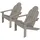 ML-Design Adirondack-Stuhl 2er Set Gartenstuhl 92,5 x 70 x 89 cm grau