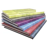 Clairefontaine 9046C - Heft / Kladde DIN A4 21x29,7cm, Hardcover, liniert, 96 Blatt, farbig sortiert,