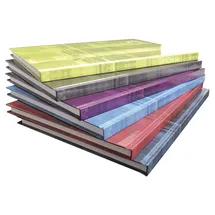 Clairefontaine 9046C - Heft / Kladde DIN A4 21x29,7cm, Hardcover, liniert, 96 Blatt, farbig sortiert,