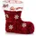 COM-FOUR Weihnachtsdeko Stiefel - glitzernder Behälter für Süßigkeiten, Trockenblumen und kleine Geschenke - Raumschmuck für Weihnachten und Advent (01 Stück - Stiefel rot)