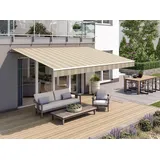 WISMAR Gelenkarmmarkise Classic beige gestreift inkl. Handkurbel