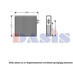 Verdampfer Klimaanlage AKS DASIS 820062N