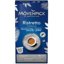 J.J. Darboven Mövenpick RISTRETTO ESPRESSO Kaffeekapseln, 10 Stück