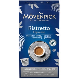 J.J. Darboven Mövenpick RISTRETTO ESPRESSO Kaffeekapseln, 10 Stück
