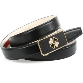 Anthoni Crown Damengürtel Leder schwarz 75