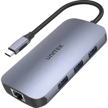 UNITEK Hub USB-C N9+ HDMI, 100W SD Reader, USB-C (Netzteil), HDMI 2.0, PD