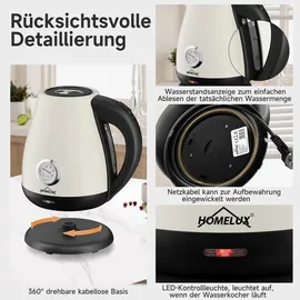 Homelux Retro 1,7 l Weiß