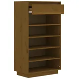 vidaXL Schuhschrank 60 x 105 x 34 cm honigbraun / honigbraun