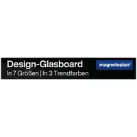 Magnetoplan Design-Glasboard 100 x 600 mm Schwarz