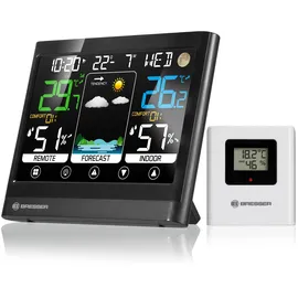 Bresser MeteoTemp BF Wetterstation mit Touchbedienung - Schwarz