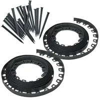 Garronda 20 m 4cm Rollrasenkante 40 Anker Beeteinfassung Kunststoff GD-0158