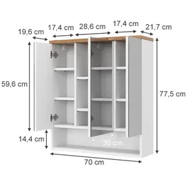 Vicco Eden 70 cm weiß