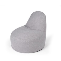 Pushbag Sitzsack Chair fleece grey, für Kinder, waschbar grau