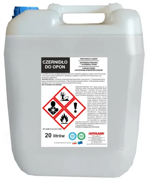 Reifenpflegeprodukt zum Polieren und für langanhaltenden schwarzen Glanz – Großgebinde, 20 l