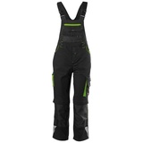 Fortis Fortis, Kids Latzhose 24, schw./limegreen,Gr134-140