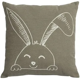 Lifetime Quadratisches Kissen 45 x 45 cm Braun