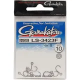 Gamakatsu Haken LS-3423F N/L Gr. 10 Einzelhaken für Kunstköder Einheitsfarbe No Size