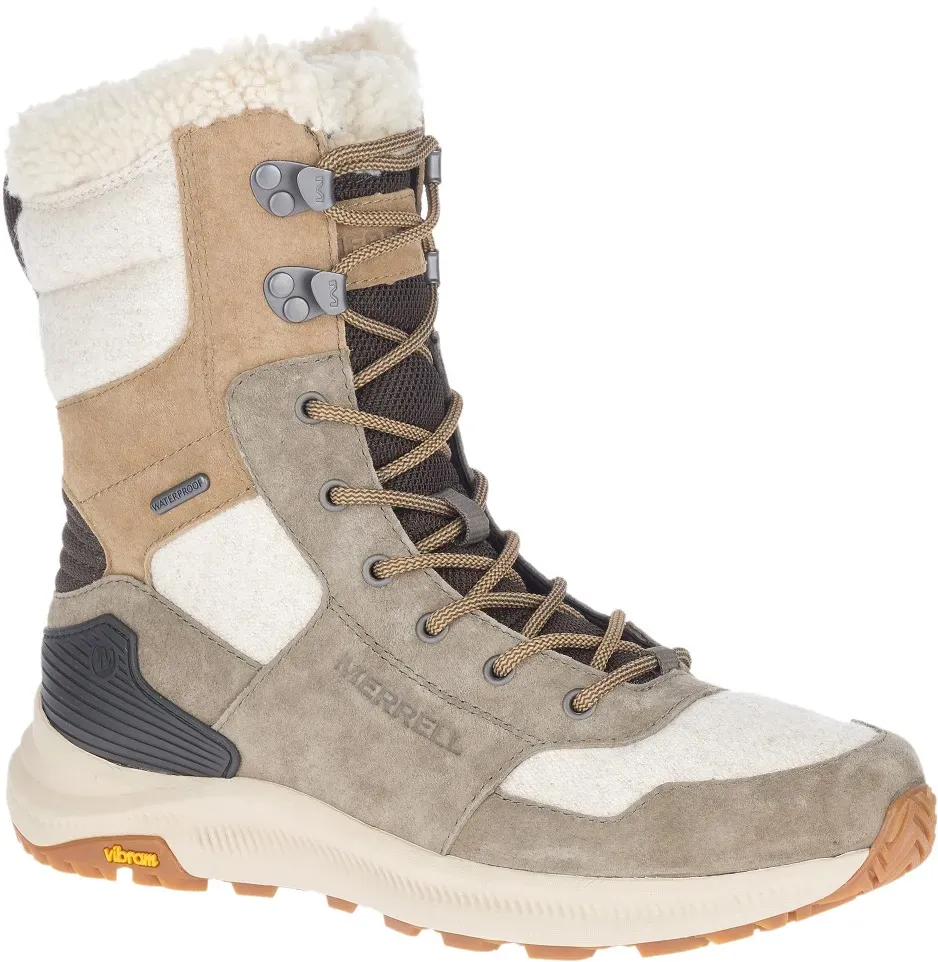 Merrell Winterstiefel Ontario Tall Polar (wasserdicht) olive/coyotebraun Damen